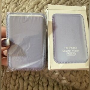NIB For IPhone Leather Wallet Magsafe Color: Lavender